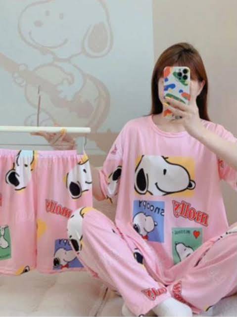 ZZ2176 - PIJAMA x "SNOOPY" JUEGO DE 3 PIEZAS (1 JUEGO)