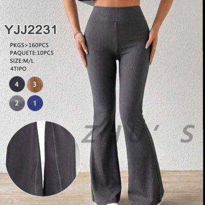 YJJ2231 - LEGGING CANALE ACAMPANADO PARA DAMA (1 PZA)