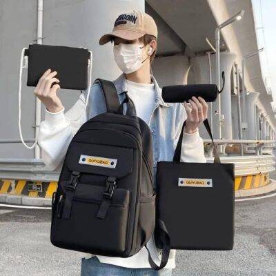 5513 - SET DE 4 PIEZAS DE MOCHILA x "BACKPACK" (1 SET)