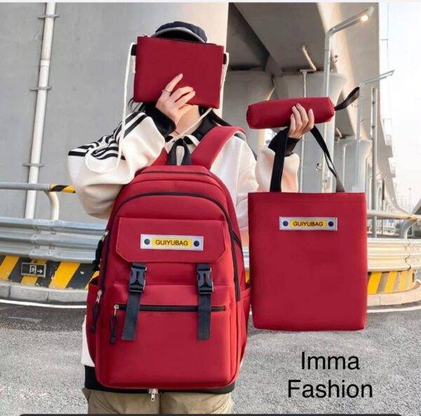 5513 - SET DE 4 PIEZAS DE MOCHILA x "BACKPACK" (1 SET)