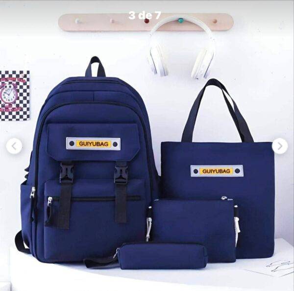 5513 - SET DE 4 PIEZAS DE MOCHILA x "BACKPACK" (1 SET)