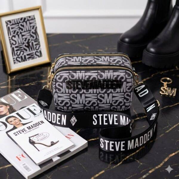 WXL-397 - BANDOLERA CON DOBLE CIERRE x "STEVE MADDEN" (1 PZA)