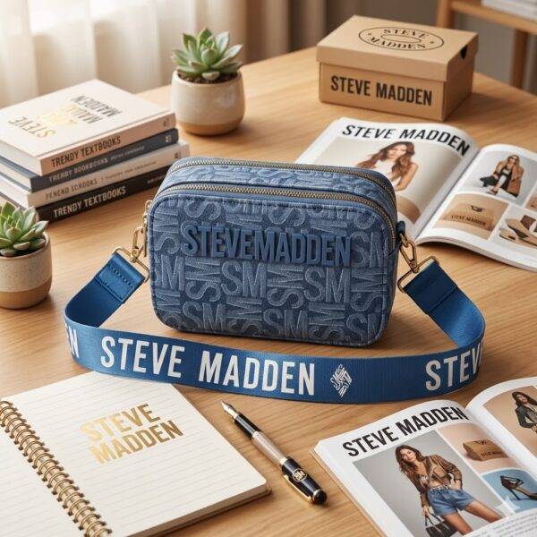 WXL-397 - BANDOLERA CON DOBLE CIERRE x "STEVE MADDEN" (1 PZA)
