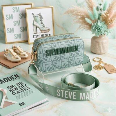 WXL-397 - BANDOLERA CON DOBLE CIERRE x "STEVE MADDEN" (1 PZA)