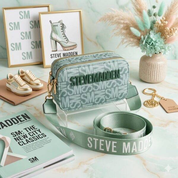 WXL-397 - BANDOLERA CON DOBLE CIERRE x "STEVE MADDEN" (1 PZA)
