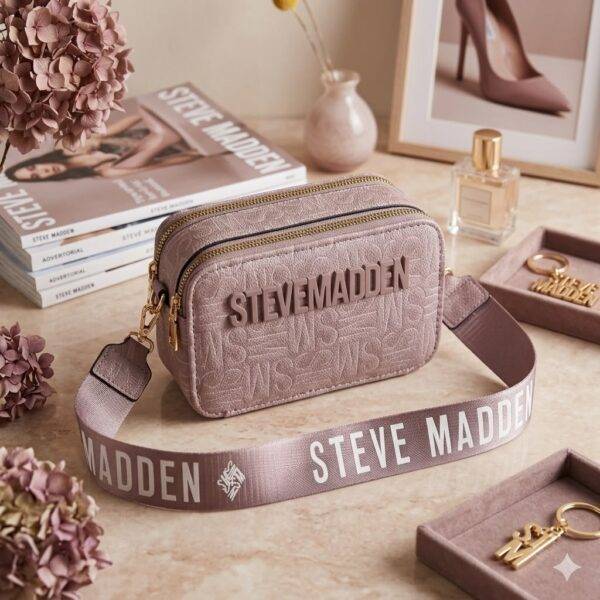 WXL-397 - BANDOLERA CON DOBLE CIERRE x "STEVE MADDEN" (1 PZA)