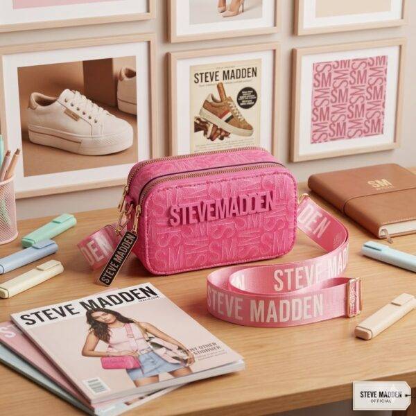 WXL-397 - BANDOLERA CON DOBLE CIERRE x "STEVE MADDEN" (1 PZA)