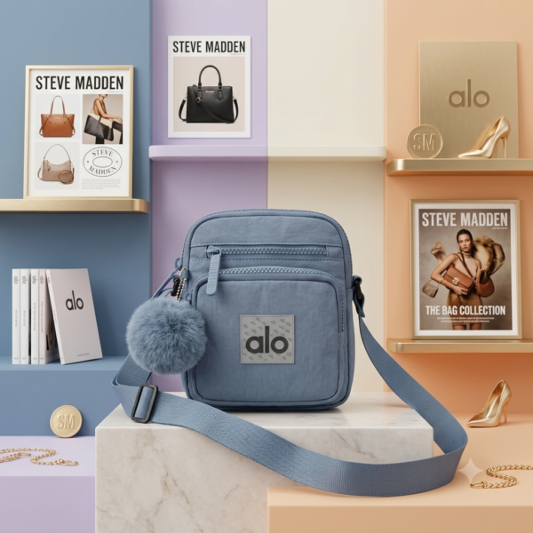 PA8006- MINI CROSSBODY x"ALO" CON POMPON. (1 PZA)