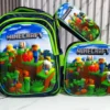 211- TRIO DE MOCHILA ESCOLAR PARA PRIMARIA CON LUZ LED. (1 TRIO)
