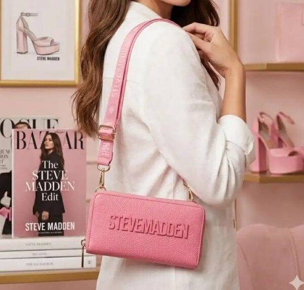 WXL-445-CARTERA/CROSSBODY x "STEVE MADDEN" CON DOBLE CIERRE.  (1 PZA)