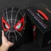 LU99348 - MASCARA NEGRA CON MOVIMIENTO x "SPIDER-MAN" CON CAJA (1 PZA)