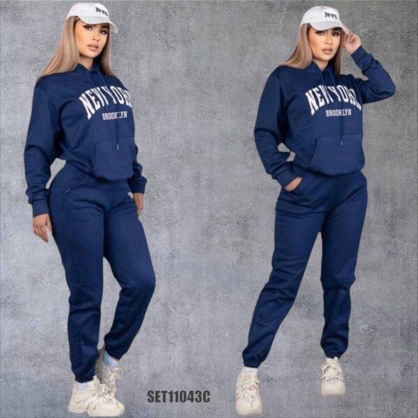 SET110430- CONJUNTO BOMY x "NEW YORK" PARA DAMA. (1 CONJUNTO)