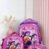 211- TRIO DE MOCHILA ESCOLAR PARA PRIMARIA CON LUZ LED. (1 TRIO)