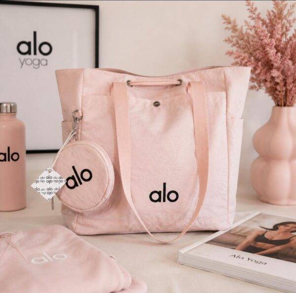 A10- TOTE BAG x "ALO" CON MONEDERO. (1 PZA)
