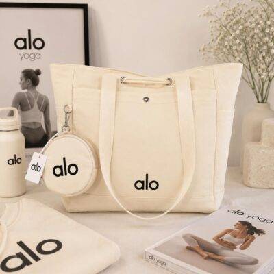 A10- TOTE BAG x "ALO" CON MONEDERO. (1 PZA)