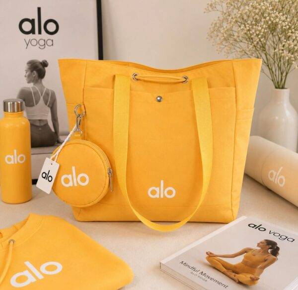 A10- TOTE BAG x "ALO" CON MONEDERO. (1 PZA)