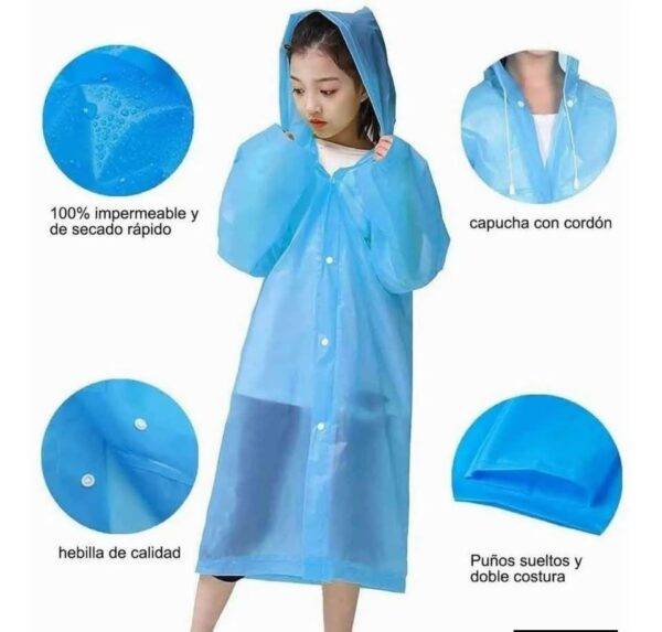 569001 - IMPERMEABLE "KIDS" "EVA RAINCOAT" POR TERCIA (3 PIEZAS)