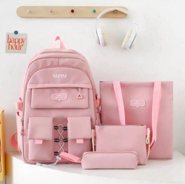 5506 - SET DE 4 PIEZAS DE "MOCHILA COREANA" x "GUIYU (1 SET)