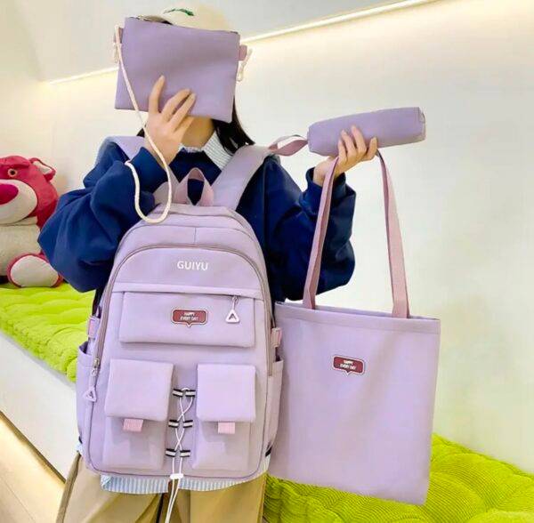 5506 - SET DE 4 PIEZAS DE "MOCHILA COREANA" x "GUIYU (1 SET)