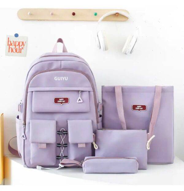 5506 - SET DE 4 PIEZAS DE "MOCHILA COREANA" x "GUIYU (1 SET)