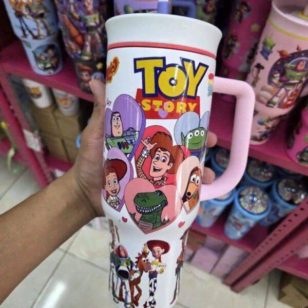 LU99399 - TERMO CON AGARRADERA x "TOY STORY y SPIDER-MAN" (1 PZA)