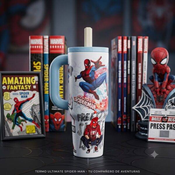 LU99399 - TERMO CON AGARRADERA x "TOY STORY y SPIDER-MAN" (1 PZA)