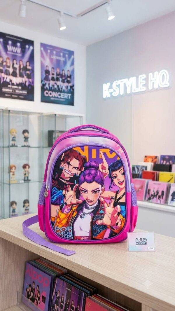 305-18 - MOCHILA PARA KINDER CON LUZ LED x "PERSONAJES" (1 PZA)
