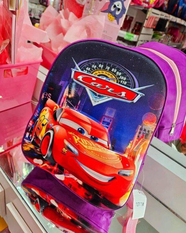 305-18 - MOCHILA PARA KINDER CON LUZ LED x "PERSONAJES" (1 PZA)