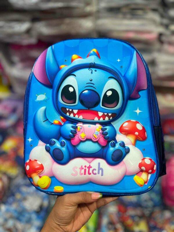 305-18 - MOCHILA PARA KINDER CON LUZ LED x "PERSONAJES" (1 PZA)