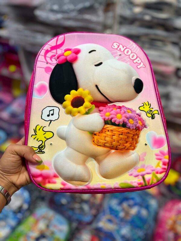 305-18 - MOCHILA PARA KINDER CON LUZ LED x "PERSONAJES" (1 PZA)
