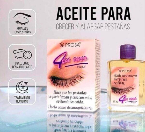 PA499 - ACEITE 4 en 1 PARA PESTAÑAS x "PROSA" (1 PZA)