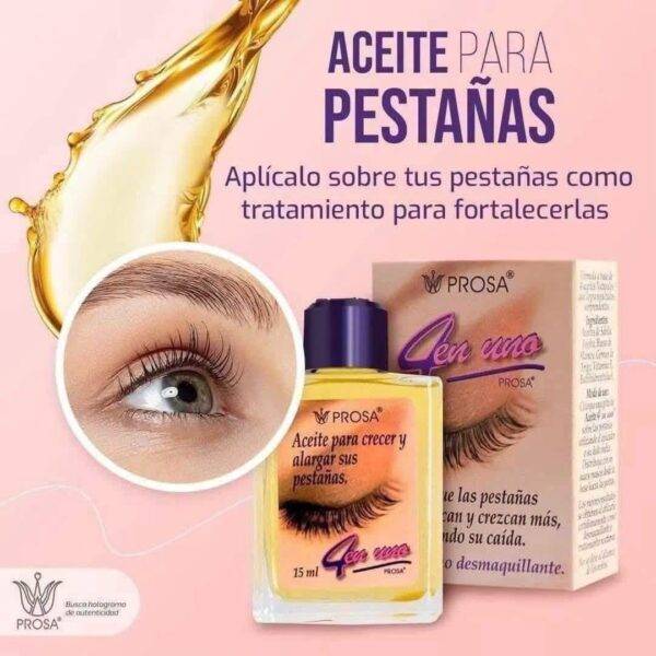 PA499 - ACEITE 4 en 1 PARA PESTAÑAS x "PROSA" (1 PZA)