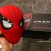 LU9937 - MASCARA COLOR ROJA CON MOVIMIENTO y LUEZ LED DE "SPIDER-MAN" CON CAJA. (1 PZA)