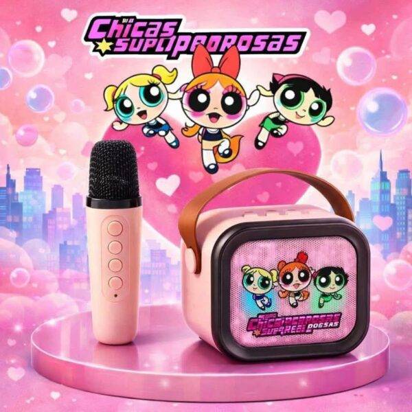 LU99311 - JUEGO DE KARAOKE CON BOCINA y MICROFONO x "PERSONAJES" (1 JUEGO)