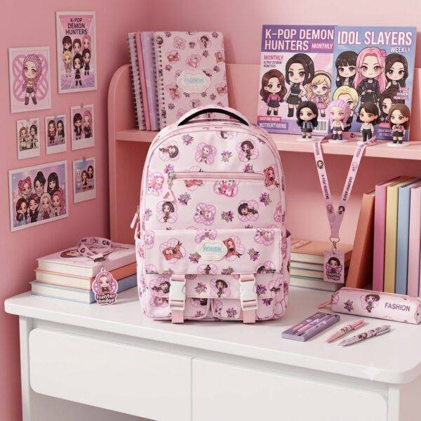 BB1503 - MOCHILA KAWAII x "DEMON HUNTERS" (1 PZA)