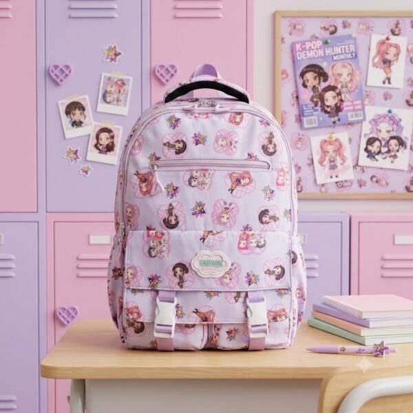 BB1503 - MOCHILA KAWAII x "DEMON HUNTERS" (1 PZA)