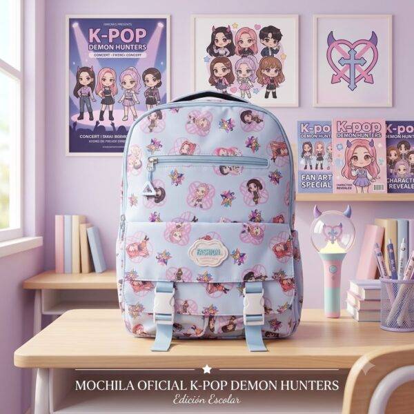 BB1503 - MOCHILA KAWAII x "DEMON HUNTERS" (1 PZA)