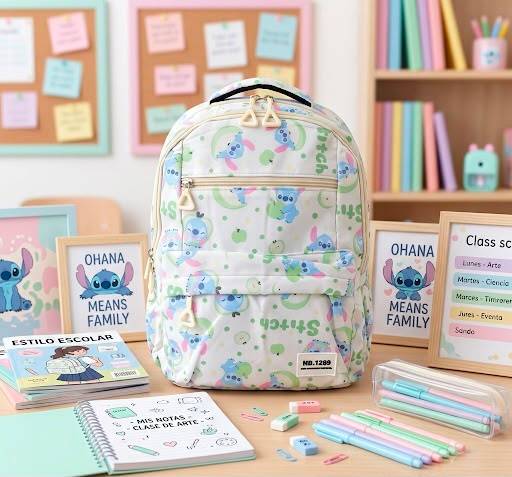 BB1517 - MOCHILA KAWAII x "STITCH" (1 PZA)