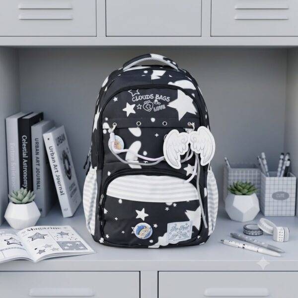 30204 - MOCHILA JUVENIL "ANGELICAL" CON ACCESORIOS (1 PZA)