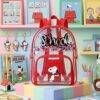 S900- MOCHILA TRANSPARENTE PARA KINDER x "PERSONAJES". (1 PZA)