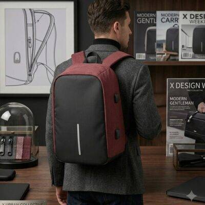 GC-1705- MOCHILA "ANTIROBO" IMPERMEABLE PARA CABALLERO. (1 PZA)