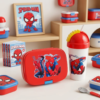 H951L-4- BOX LUNCH CON VASO Y TENEDOR x "PERSONAJES". (1 PZA)