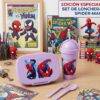 H951L-4- BOX LUNCH CON VASO Y TENEDOR x "PERSONAJES". (1 PZA)