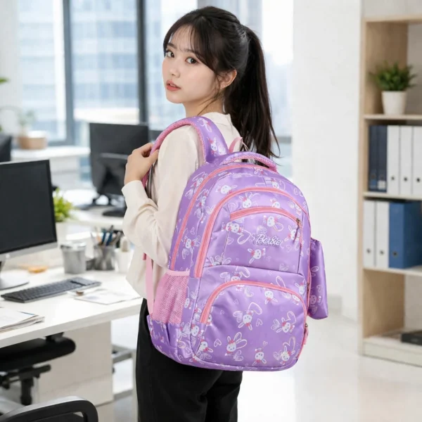AW-10 - DUO DE MOCHILA Y LAPICERA "KAWAII BUNNY" (1 DUO)