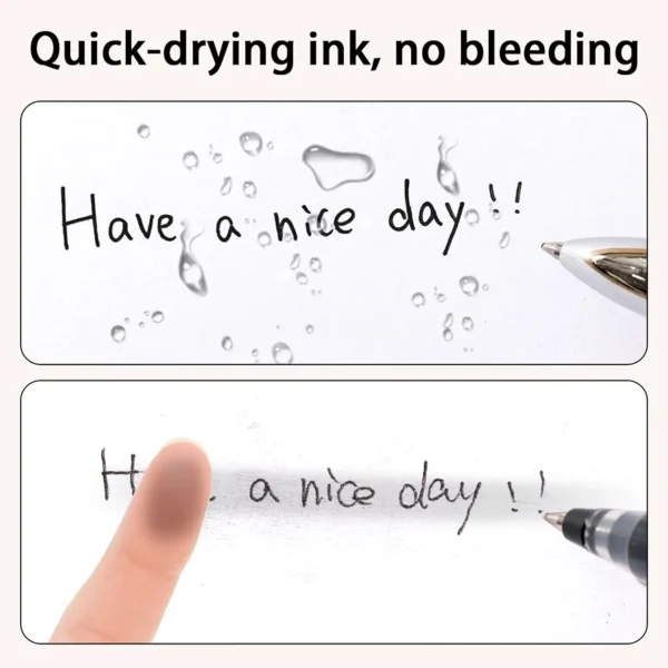 PUJ-1446- CAJA DE 12 BOLÍGRAFOS TINTA DE GEL COLOR NEGRO. (1 CAJA)