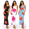 AP014- VESTIDO FLORAL DE TIRANTES PARA DAMA. (1 PZA)