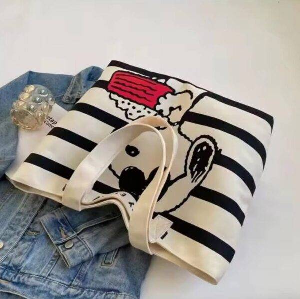 BB2337 - TOTE BAG x "SNOOPY" POR DECENA (10 PIEZAS)