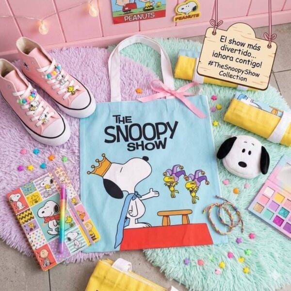 BB2337 - TOTE BAG x "SNOOPY" POR DECENA (10 PIEZAS)