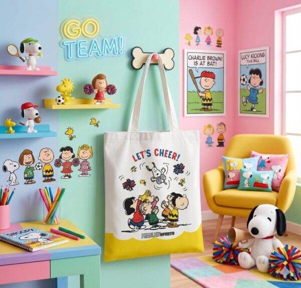BB2337 - TOTE BAG x "SNOOPY" POR DECENA (10 PIEZAS)