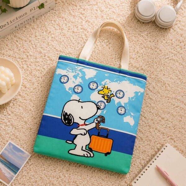 BB2337 - TOTE BAG x "SNOOPY" POR DECENA (10 PIEZAS)